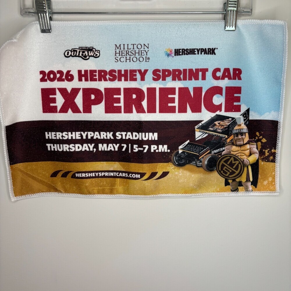Hershey Bears AHL 2026 Sprint Car Experience Rally Towel Give Away at 4/11 Game